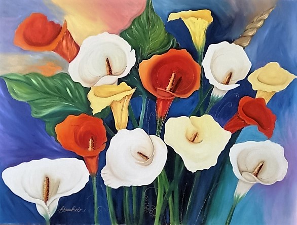 elaine-britz--mixed-lilies
